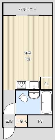 フリーライフ小若江 間取り図