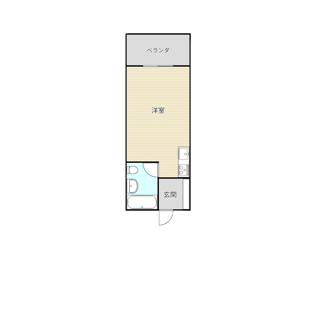 フリーライフ三国 間取り図