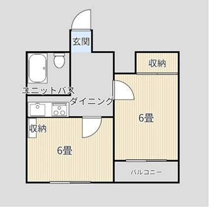 フリーライフ鶴橋 間取り図